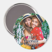 BESTE FREUNDIN Foto Beste Freunde für immer modern Magnet (Vorderseite/Rückseite)