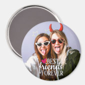 BESTE FREUNDIN Foto Beste Freunde für immer modern Magnet (Vorderseite/Rückseite)