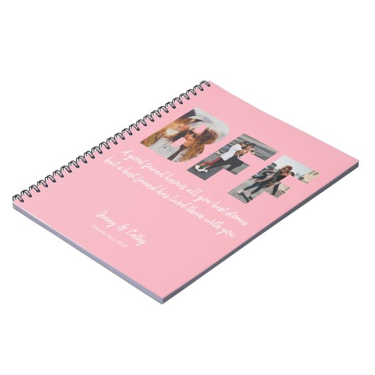 BESTE FREUNDIN Foto Collage Bester Freund für imme Notizblock (Linke Seite)