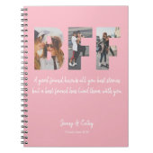 BESTE FREUNDIN Foto Collage Bester Freund für imme Notizblock (Vorderseite)