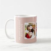 BESTE FREUNDIN Foto Collage Chic Trendy Pink Besti Kaffeetasse (Links)