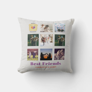 BESTE FREUNDIN Foto Collage Geschenk Peanutbutter  Kissen