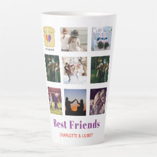 BESTE FREUNDIN Foto Collage Geschenk Peanutbutter  Milchtasse