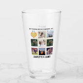 BESTE FREUNDIN Foto Collage Geschenke Dusty Pink P Glas (Vorderseite)