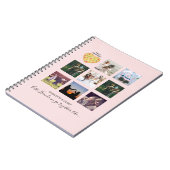 BESTE FREUNDIN Foto Collage Geschenke Dusty Pink P Notizblock (Linke Seite)