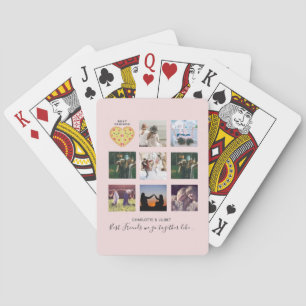 BESTE FREUNDIN Foto Collage Geschenke Dusty Pink P Spielkarten