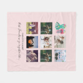 BESTE FREUNDIN Foto Collage Jellyfish Octopus Cust Fleecedecke (Vorderseite (Horizontal))