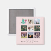 BESTE FREUNDIN Foto Collage Jellyfish Octopus Cust Magnet (Vorderseite/Rückseite)