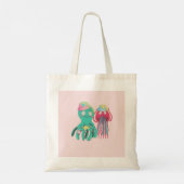BESTE FREUNDIN Foto Collage Jellyfish Octopus Cust Tragetasche (Rückseite)