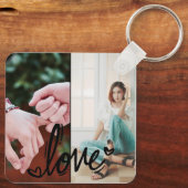 Beste Freundin Foto Collage Schlüsselanhänger - mi (Rückseite)