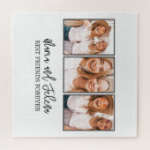 BESTE FREUNDIN FotoCollage Personalisierte Geschen Puzzle (Horizontal)