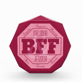 BESTE FREUNDIN Freundschaft - individuelle Name -  Auszeichnung