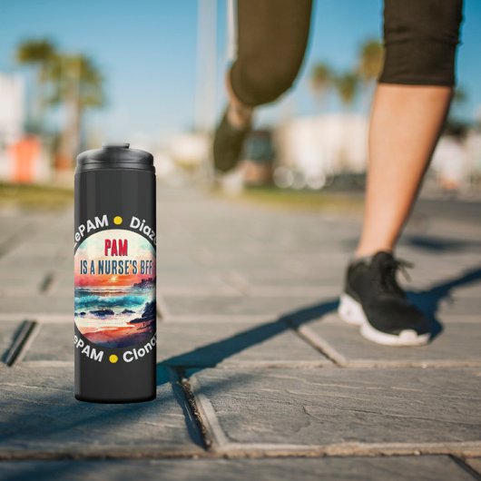 Beste Freundin Funny Nurse - PAM Lorazepam Diazepa Thermosbecher