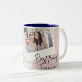 Beste Freundin für immer Süße rosa Kaffeetasse | B (VorderseiteRechts)