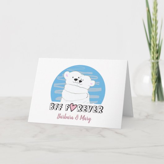 BESTE FREUNDIN Geburtstag Karte (Vorderseite)