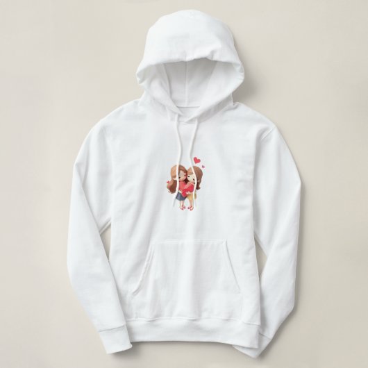 Beste Freundin Geburtstagsjubiläum Frauengeschenk Hoodie (Design vorne)