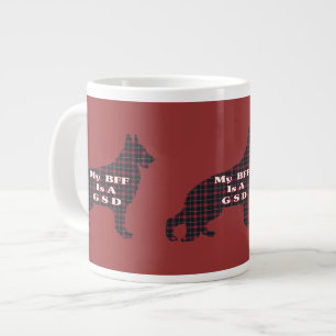 BESTE FREUNDIN German Shepherd Gifts Jumbo-Tasse