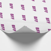 BESTE FREUNDIN Glitzer Geschenkpapier (Ecke)