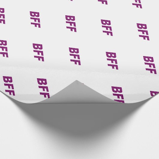 BESTE FREUNDIN Glitzer Geschenkpapier (Ecke)