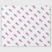 BESTE FREUNDIN Glitzer Geschenkpapier (Flach)