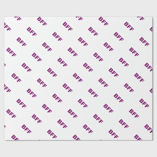 BESTE FREUNDIN Glitzer Geschenkpapier (Flach)