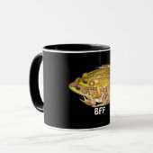 BESTE FREUNDIN grüner Frosch-Tasse Tasse (Vorderseite Links)