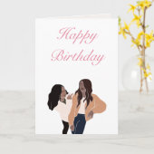 Beste Freundin Happy Birthday Card - Dunkler Spaß Karte (Gelbe Blume)
