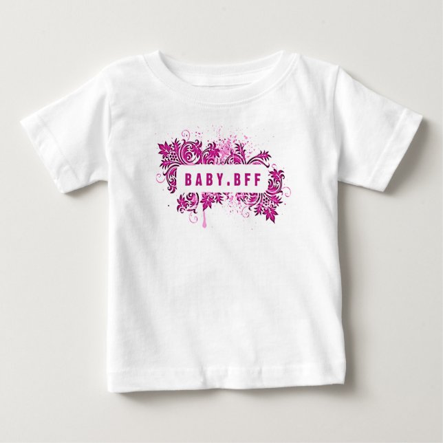 beste Freundin (Hasenrosa) Baby T-shirt (Vorderseite)