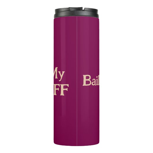 BESTE FREUNDIN Haustier Foto PERSONALISIEREN Thermosbecher (Rückseite)