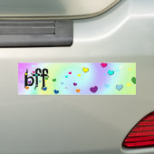 beste Freundin ~ Herz Autoaufkleber (Auf Auto)