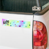 beste Freundin ~ Herz Autoaufkleber (Auf Lkw)