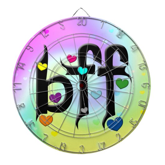 beste Freundin ~ Herz Dartscheibe (vorne)