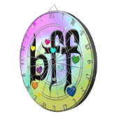 beste Freundin ~ Herz Dartscheibe (Vorderseite rechts)