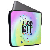 beste Freundin ~ Herz Laptopschutzhülle (Vorne Rechts)