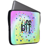 beste Freundin ~ Herz Laptopschutzhülle (Vorne Rechts)