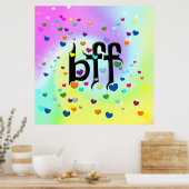 beste Freundin ~ Herz Poster (Küche)