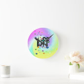 beste Freundin ~ Herz Runde Wanduhr (Zuhause)