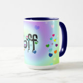 beste Freundin ~ Herz Tasse (VorderseiteRechts)