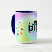 beste Freundin ~ Herz Tasse (Vorderseite Links)