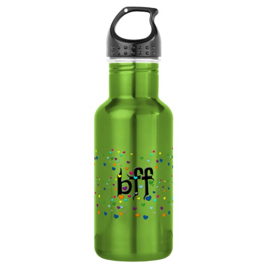 beste Freundin ~ Herz Trinkflasche (Vorderseite)