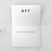 BESTE FREUNDIN in der Morsealphabet-Gruß-Karte mit Karte (Innenseite)