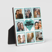 BESTE FREUNDIN Instant Foto Collage Aquamarines He Fotoplatte (Vorderseite)