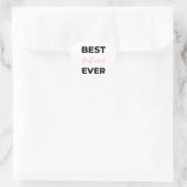 Beste Freundin je Black Herz-Aufkleber (Tasche)