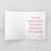 Beste Freundin je Foto Geburtstag Feiertagskarte (Innenseite)