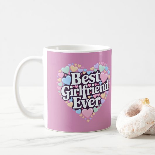 Beste Freundin je Kaffeetasse (Mit Donut)
