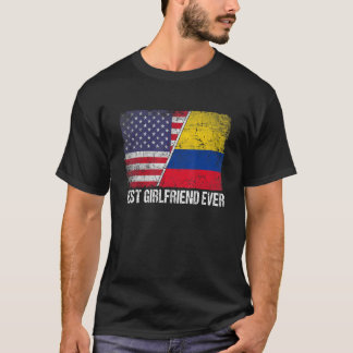Beste Freundin je Muttertag Kolumbien Us Fla T-Shirt