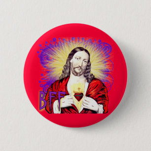BESTE FREUNDIN Jesus Christus Button