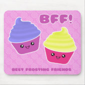 BESTE FREUNDIN Kawaii Cupcakes Mousepad (Vorne)