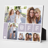 BESTE FREUNDIN Lila Heart Multi Foto Collage Fotoplatte (Seite)