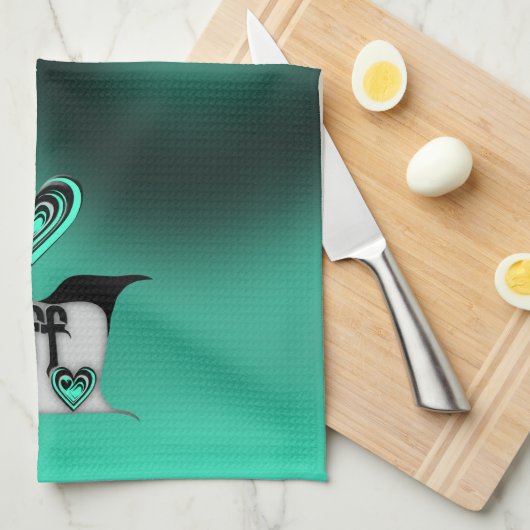 beste Freundin ~ Lovebirts Geschirrtuch (Viertel Falte)